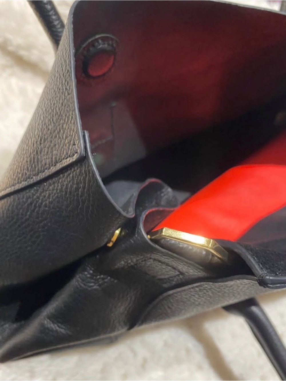 India hicks Black Tote Bag with Top Flap - Picture 6 of 7